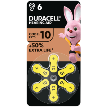 Батерии за слухов апарат 10 Hearing Aid Duracell